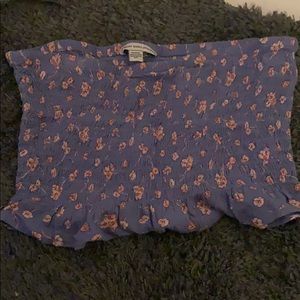 American Eagle floral tube top